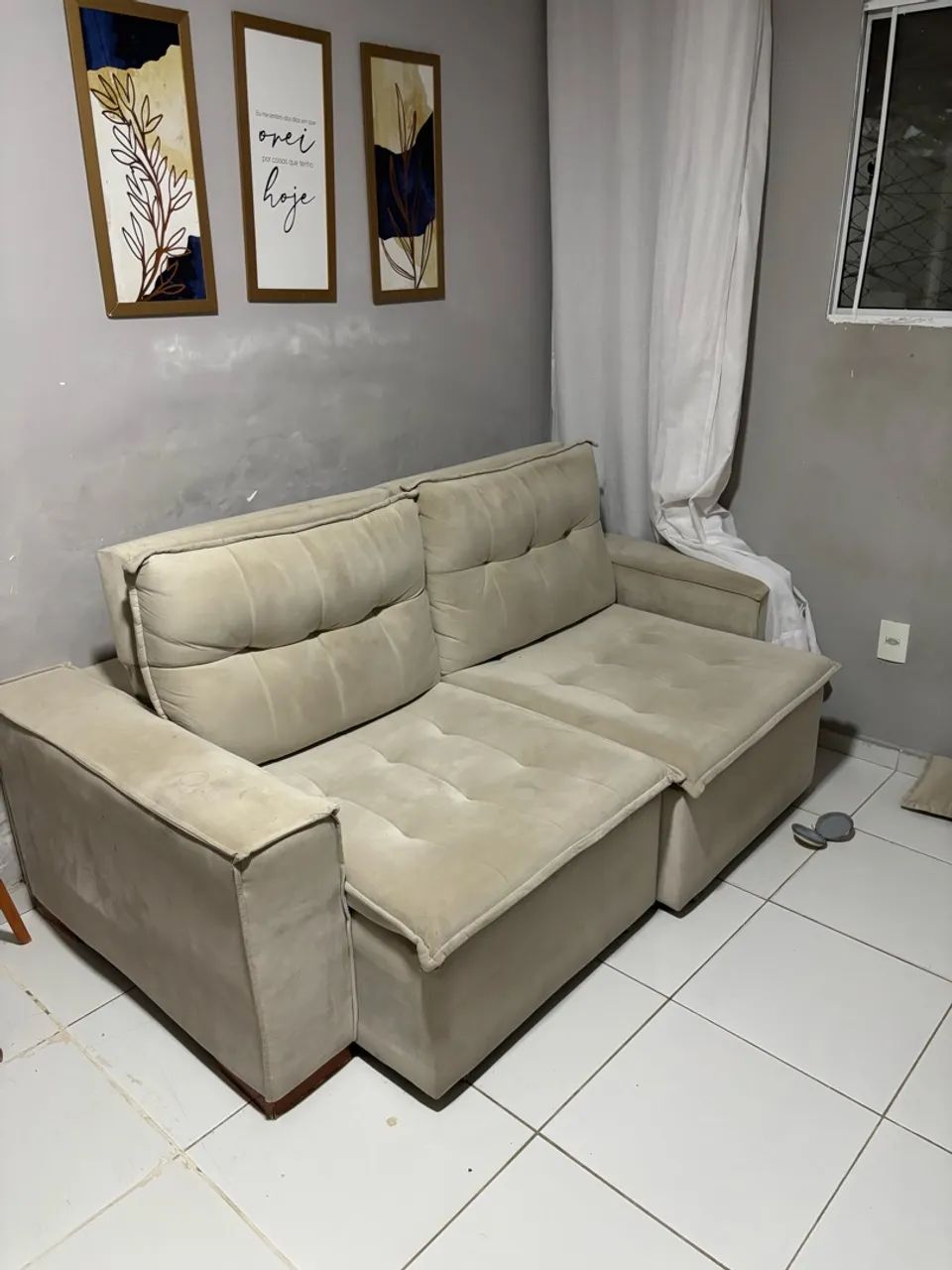 Sofá retrátil e reclinável 2 lugares  - Foto 2
