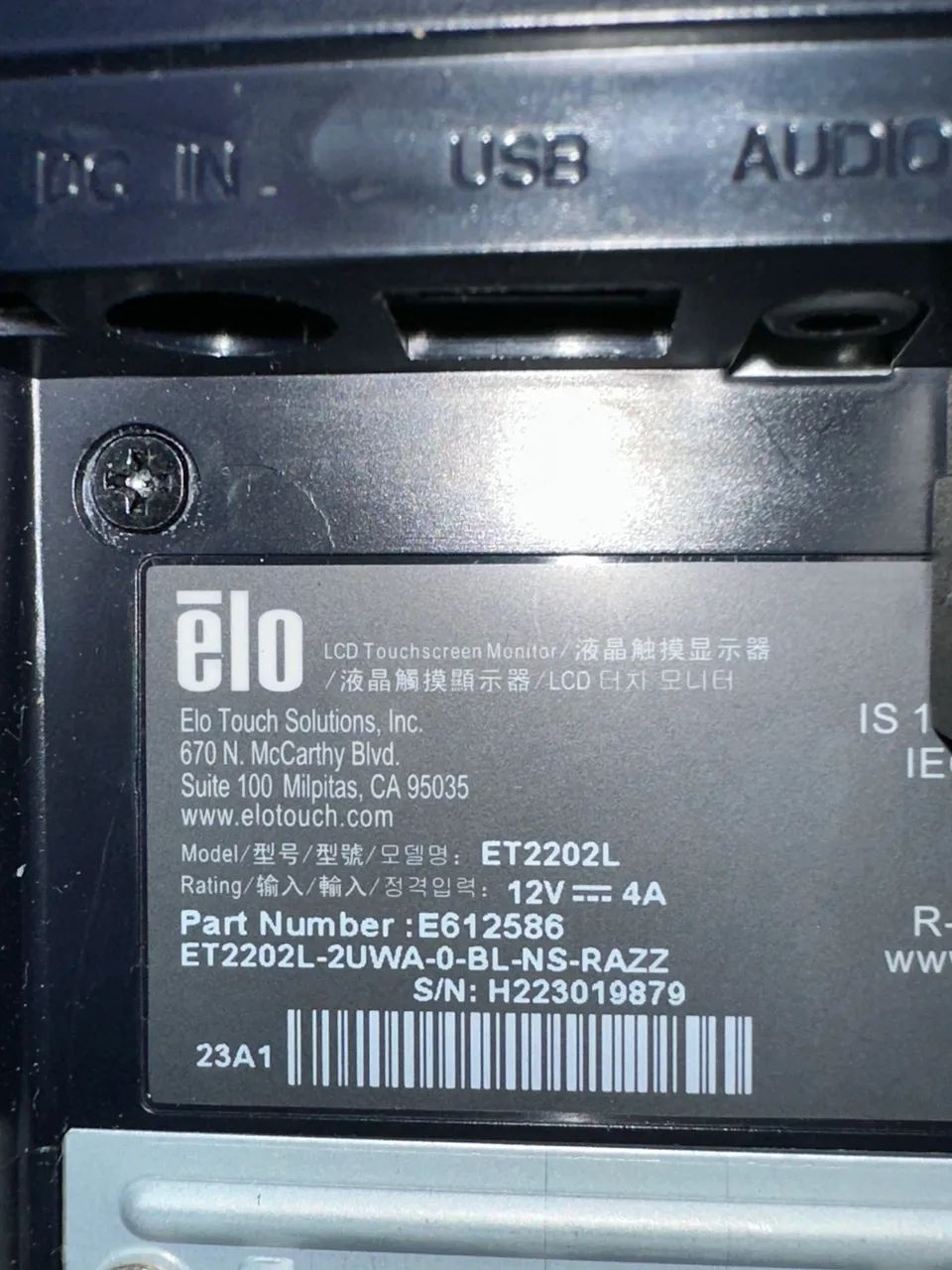 Monitor touch 2202L led 21,5 