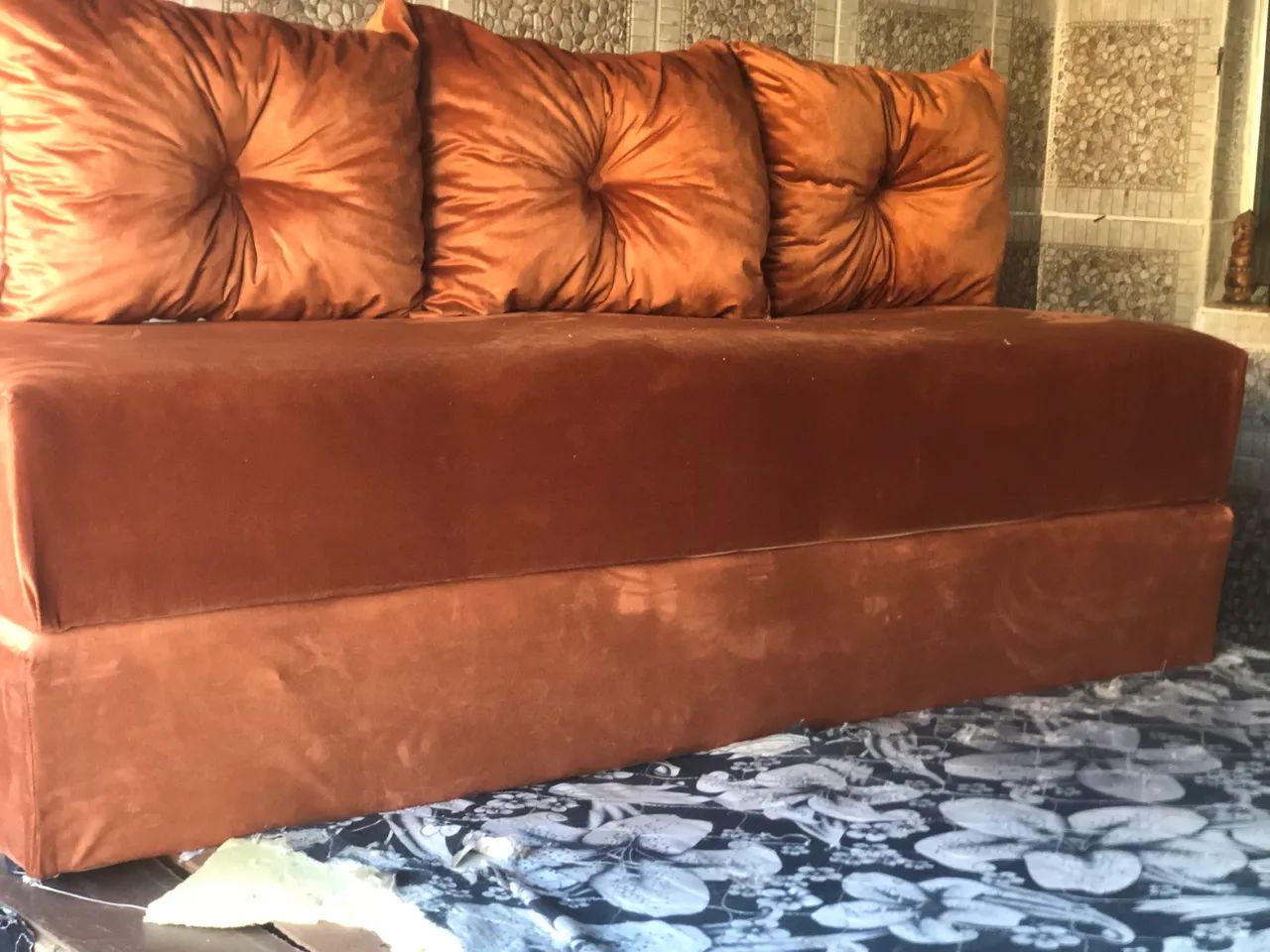Sofá cama 3 almofadas da fábrica  - Foto 3