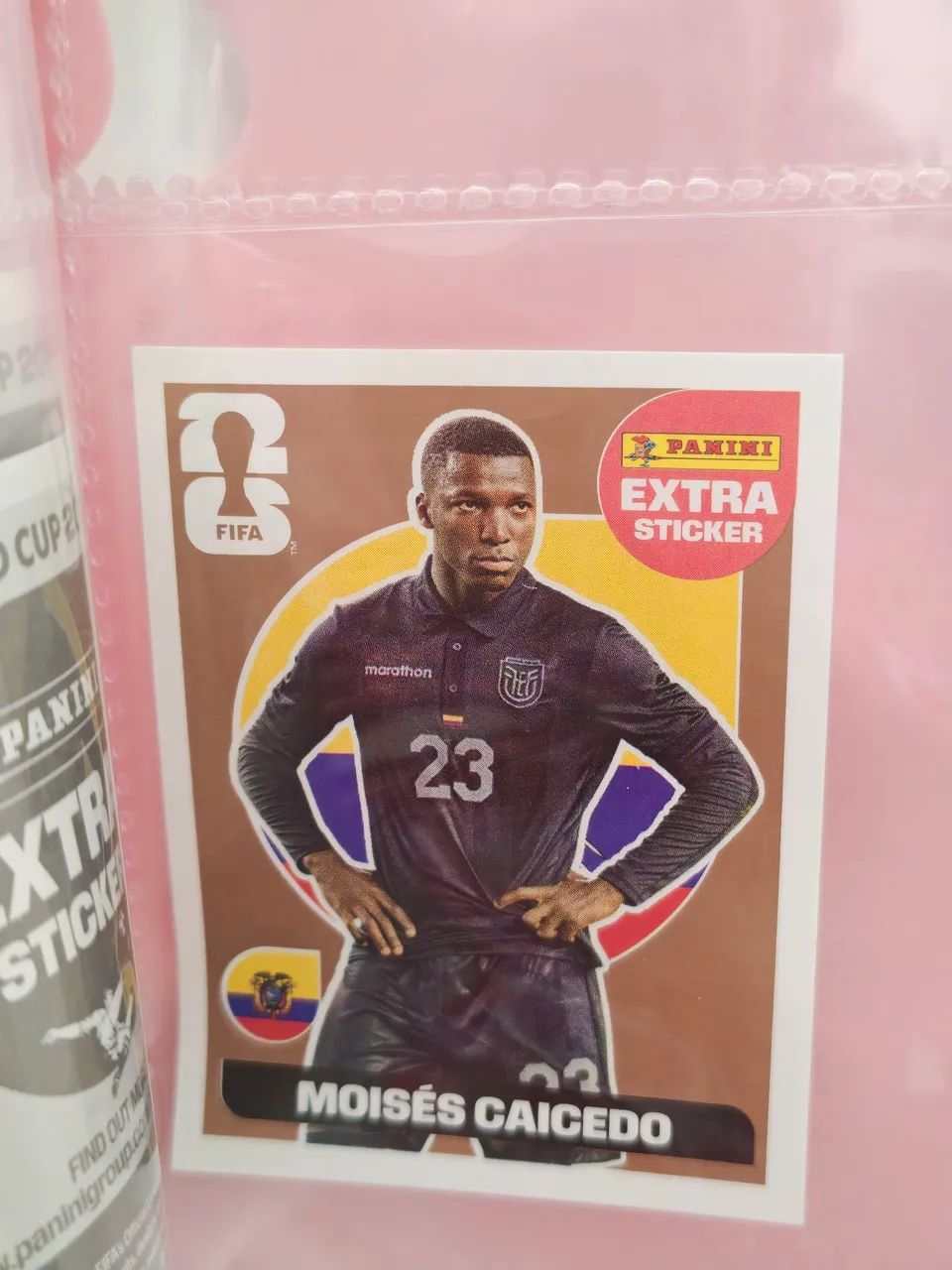 Figurinha legend extra Panini 2026 Moisés caicedo bronze