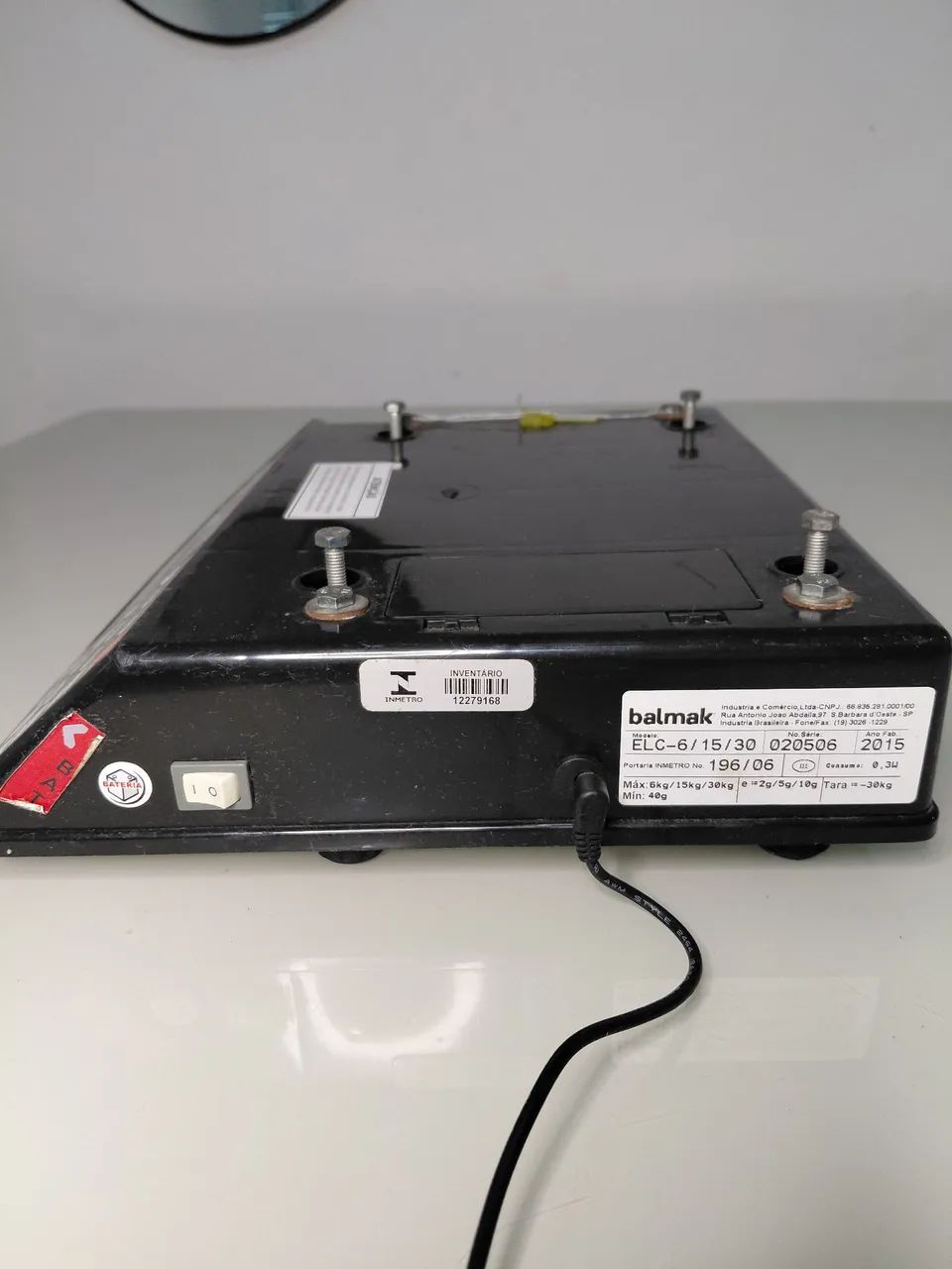 Balança Digital Comercial Balmak ELC 30kg Funcionando Perfeitamente (Sem Bandeja) - Foto 3