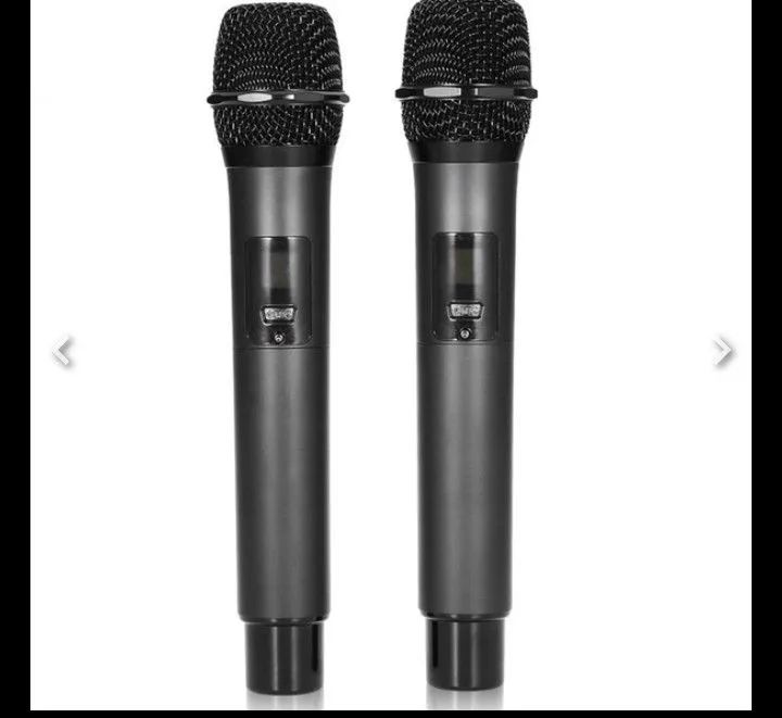 Microfone sem fio duplo excelente para igreja aparelhagem karaokê e pessoas de bom gosto - Foto 5