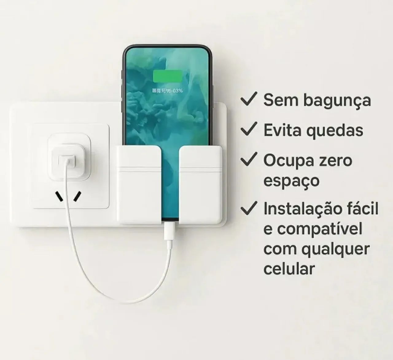 Suporte parede para celular controle  - Foto 5