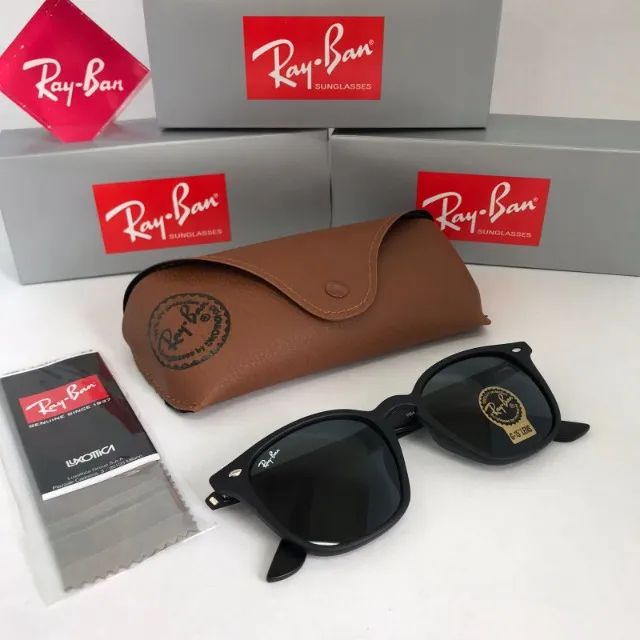 óculos ray ban rb4258 black matte lentes de cristal - Foto 4