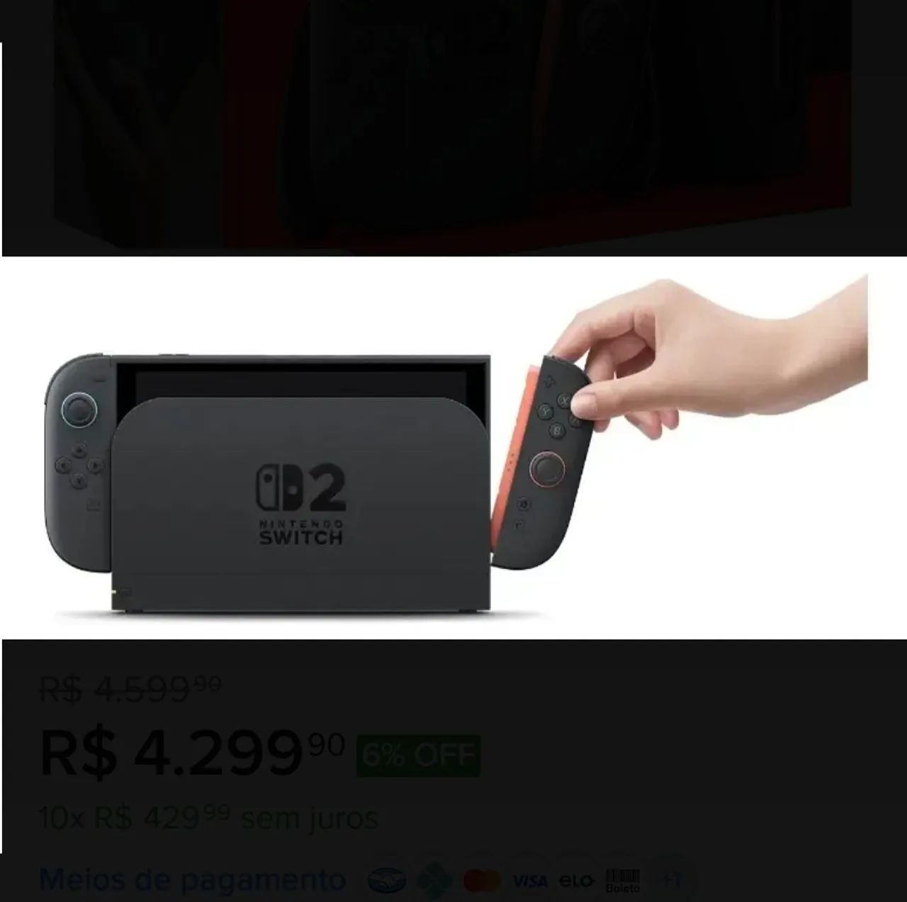 Nintendo Switch 2 Novo - Foto 4