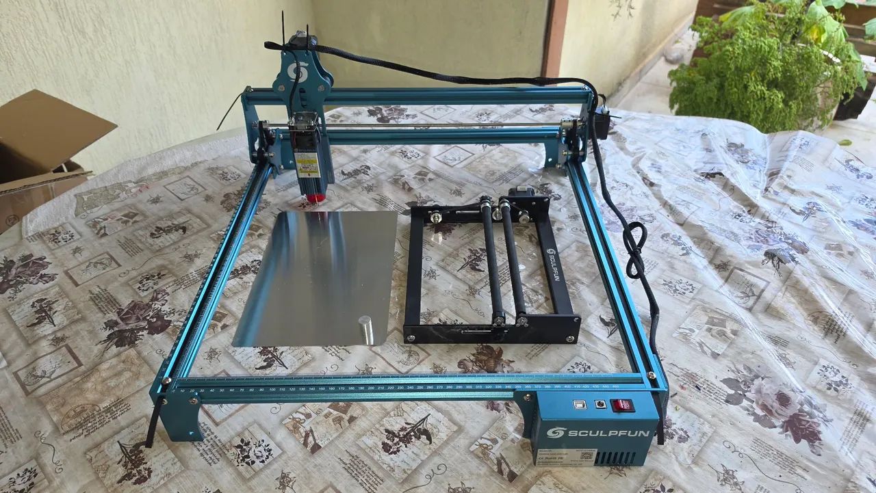 Maquina corte e gravação laser Sculpfun S9 com rolo rotativo - Foto 3