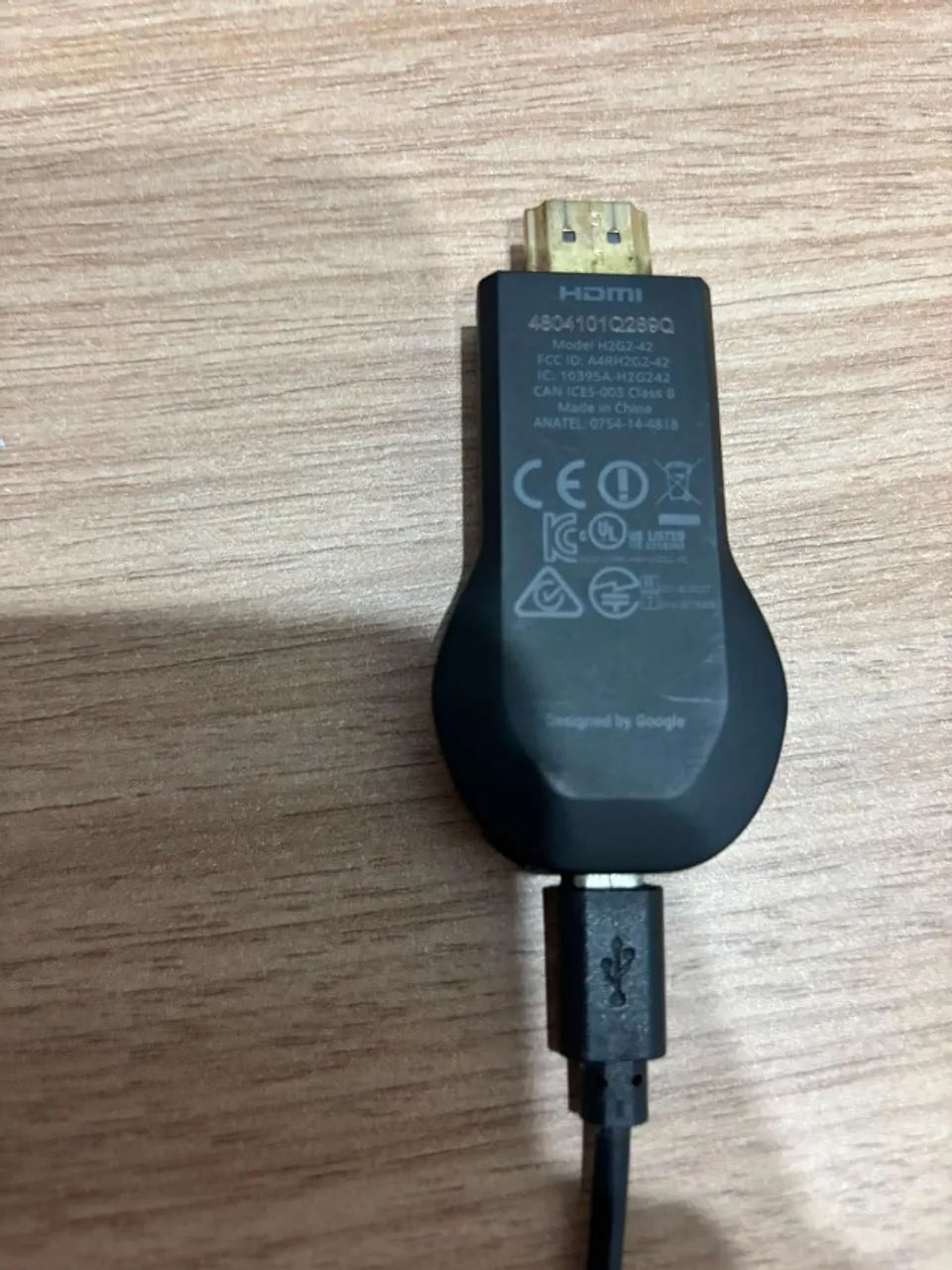 Chromecast de 1 geração HDMI transforma TVs comuns em smarts [Usado] Perfeitamente - Foto 4