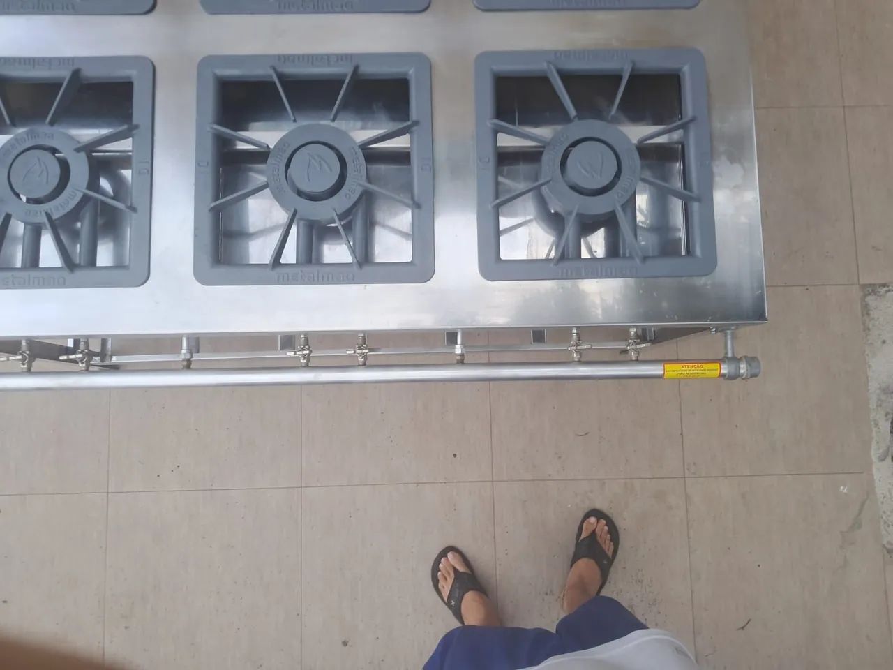 FOGÃO 6 BOCAS TODO DE AÇO  - Foto 3