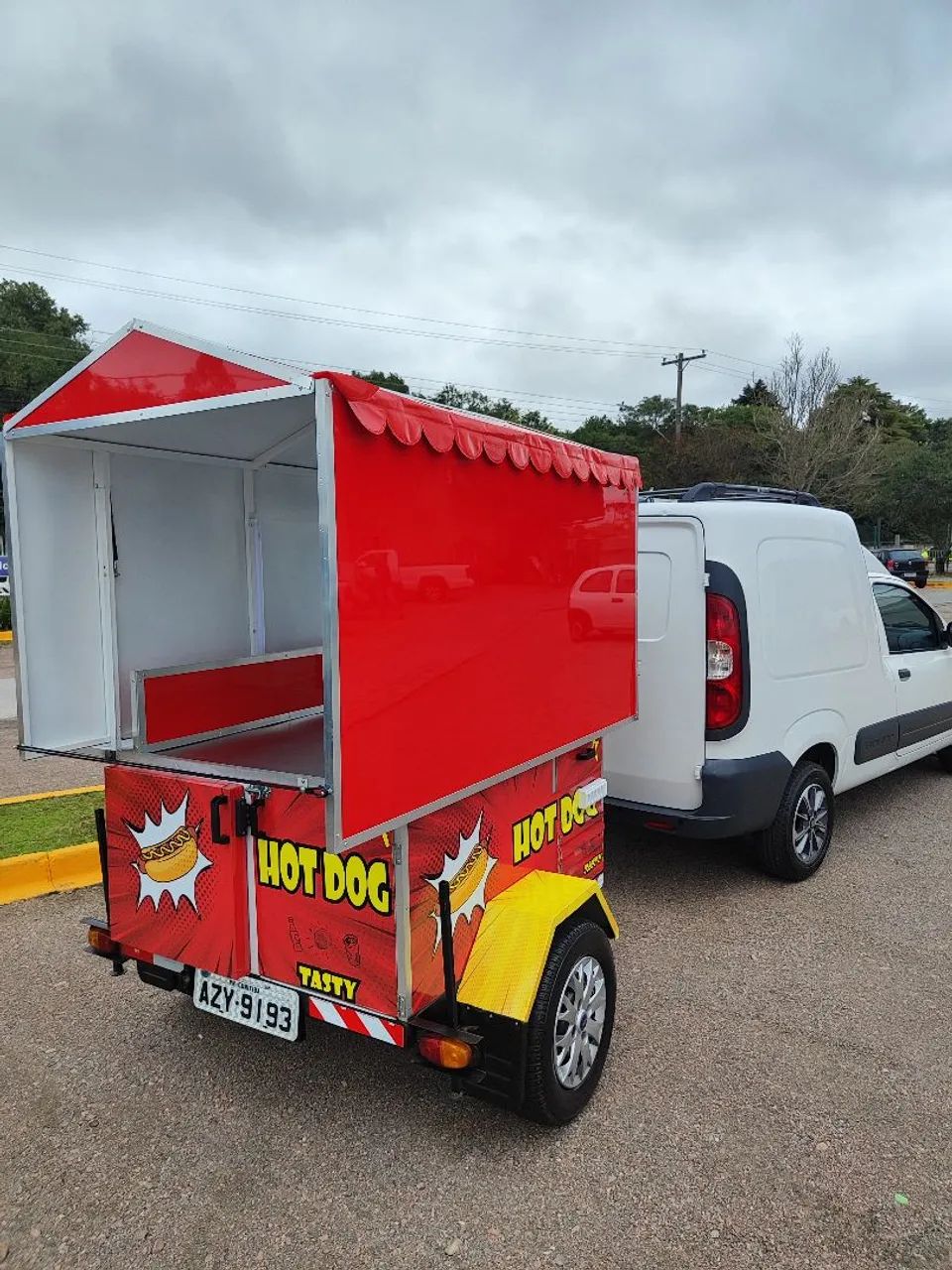 Carretinha para cachorro quente 