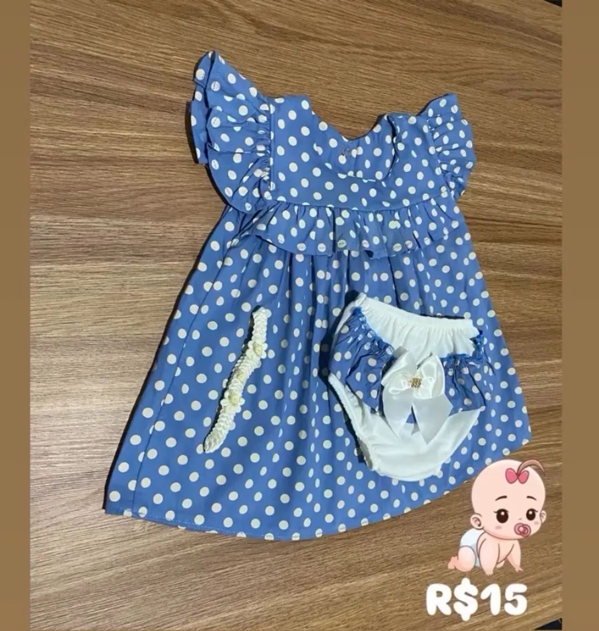 Roupinhas P/bebê menina  - Foto 5