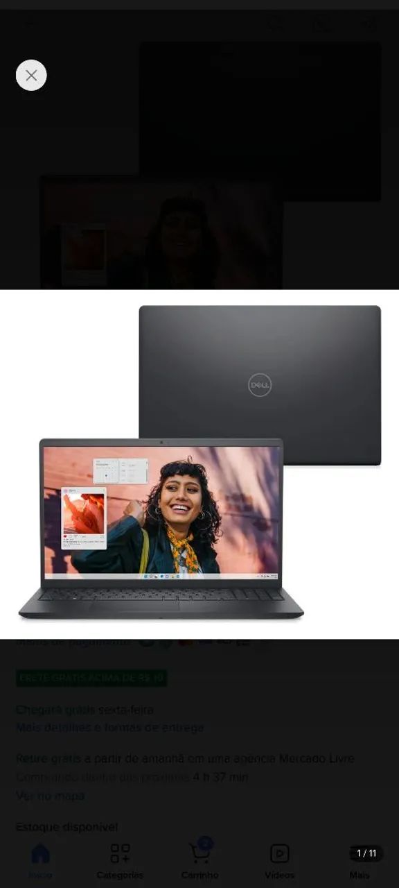 Notebook Dell Inspiron 15(em garantia)