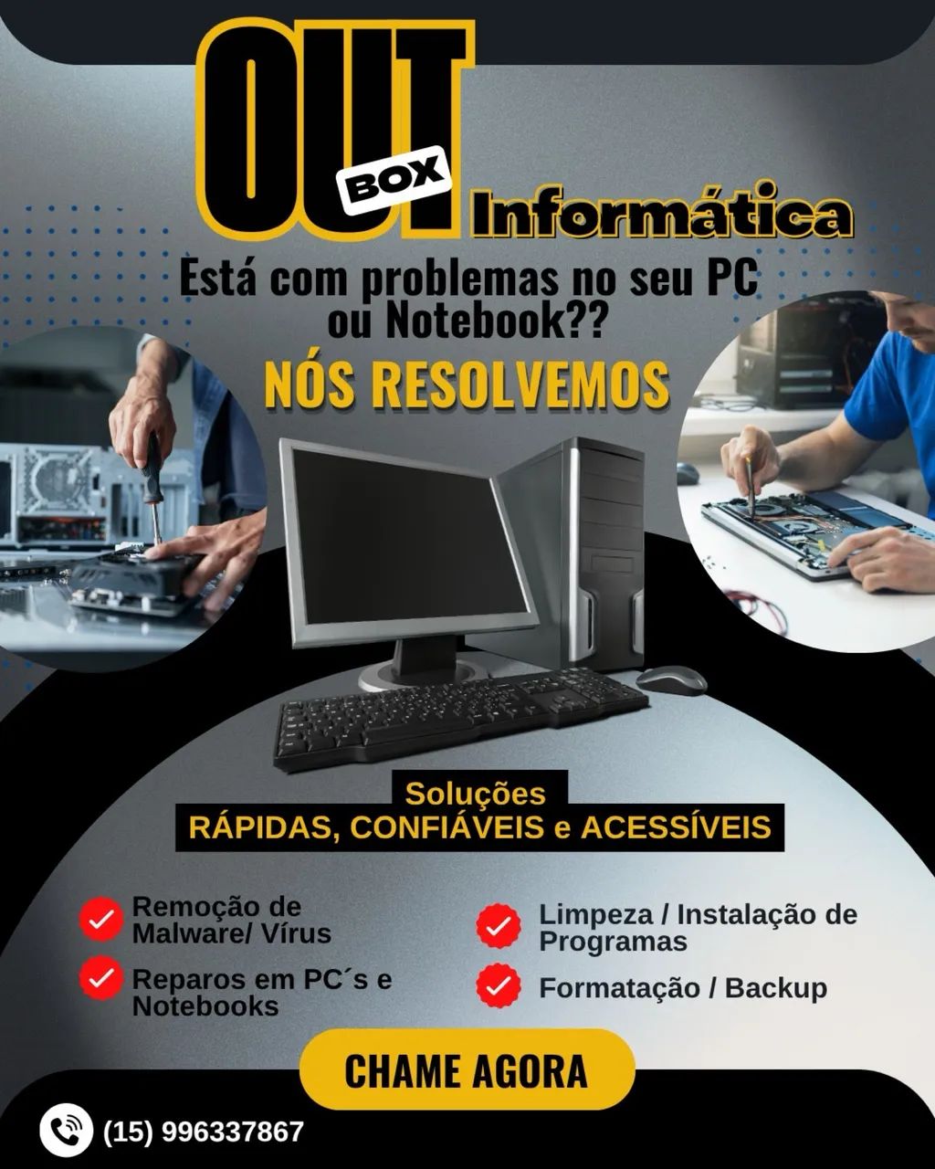 Reparos Computadores e Notebooks
