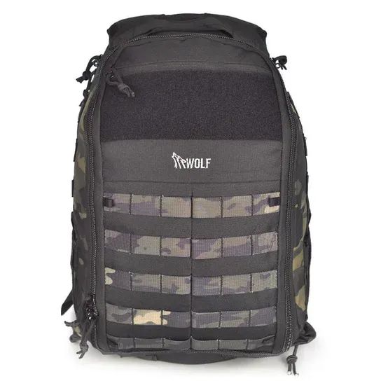 MOCHILA ELITE WOLF ATTACK - DOUBLE BLACK (NOVA)  - Foto 2