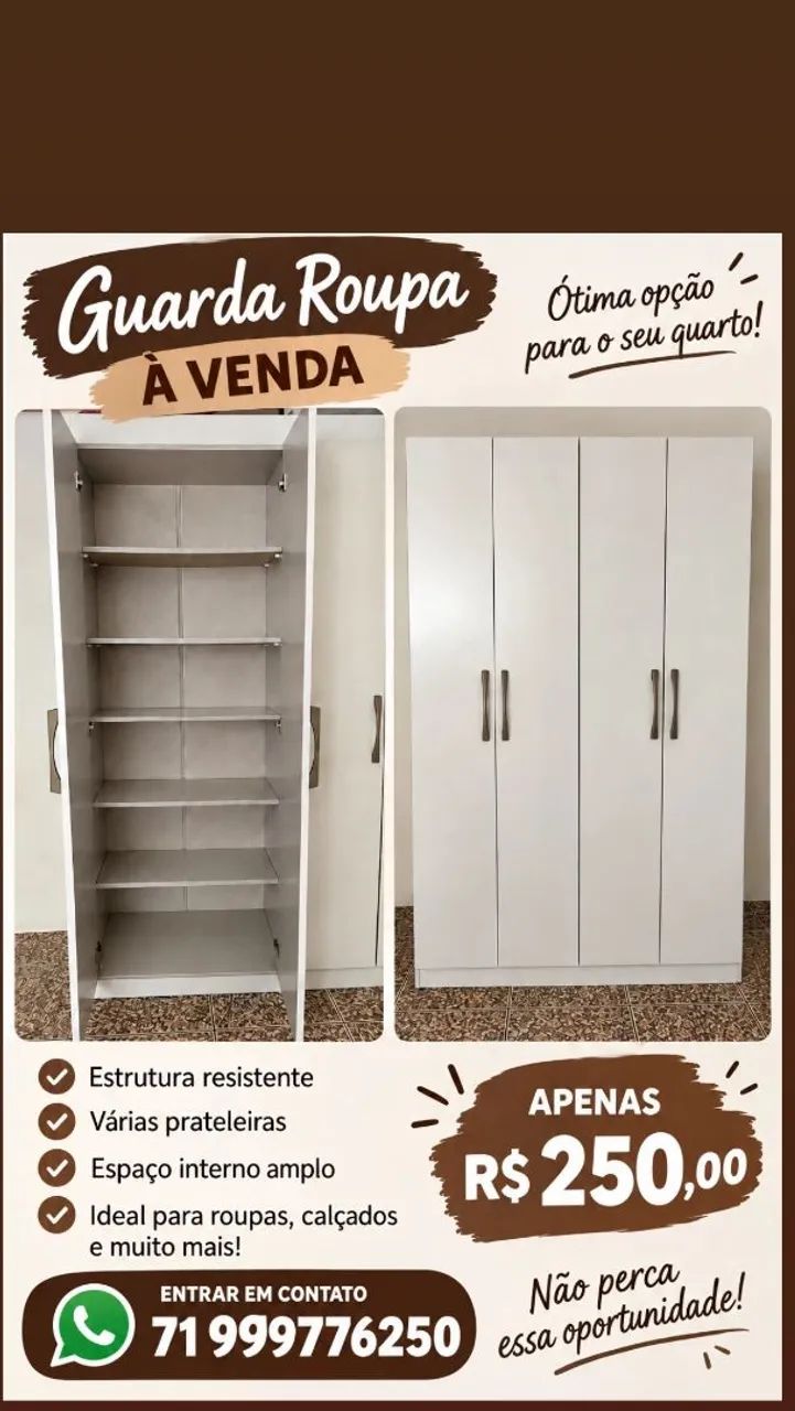 Venda de guarda roupa 