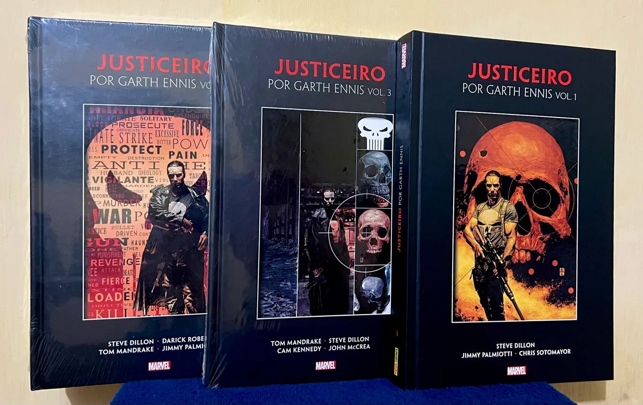 Justiceiro Garth Ennis completo vol 1, 2 e 3. Volumes 2 e 3 ainda