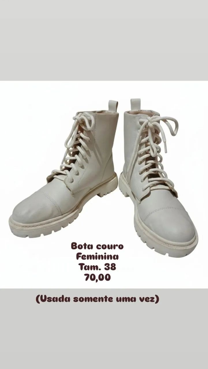 Bota coturno feminina 
