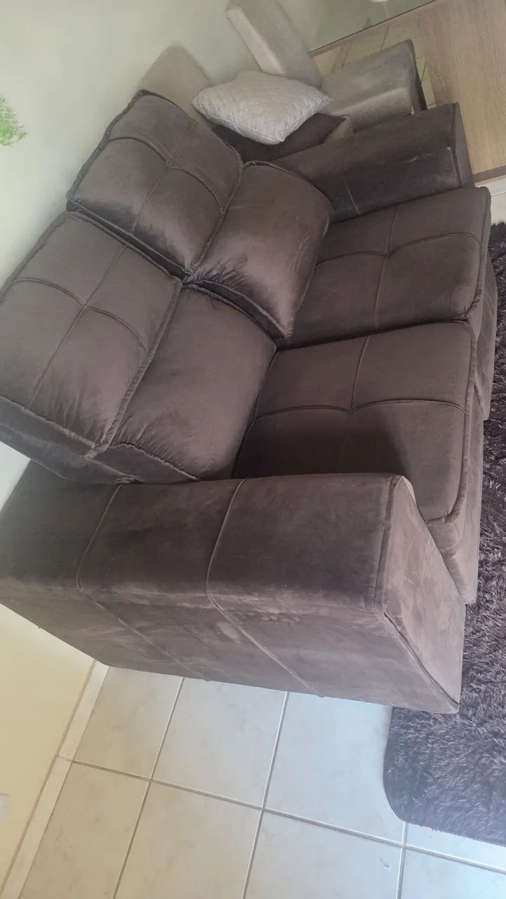 Sofá Retrátil Gralha Azul Denton 1,60x1.6065580435093890123