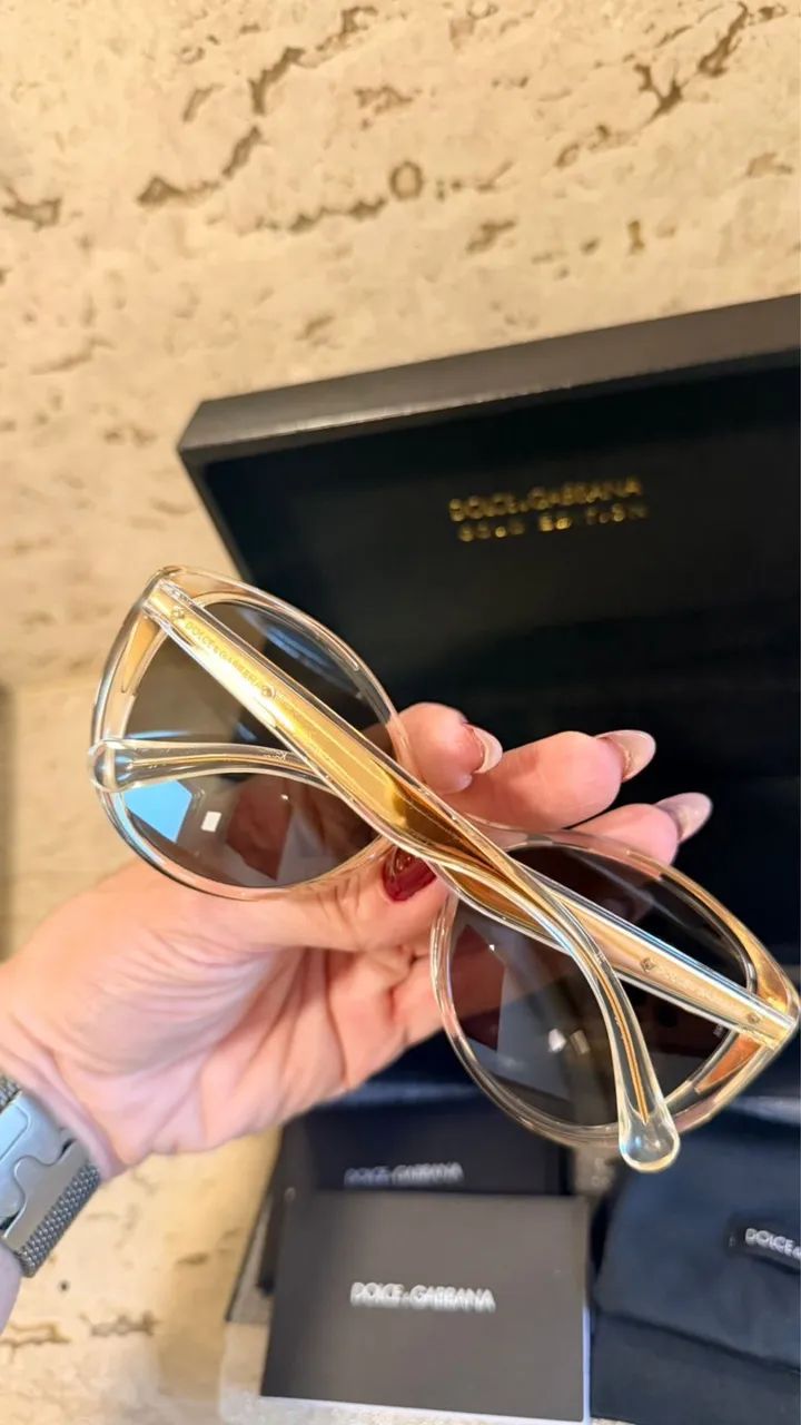 Óculos Dolce & Gabbana Gold Edition Original - Foto 3