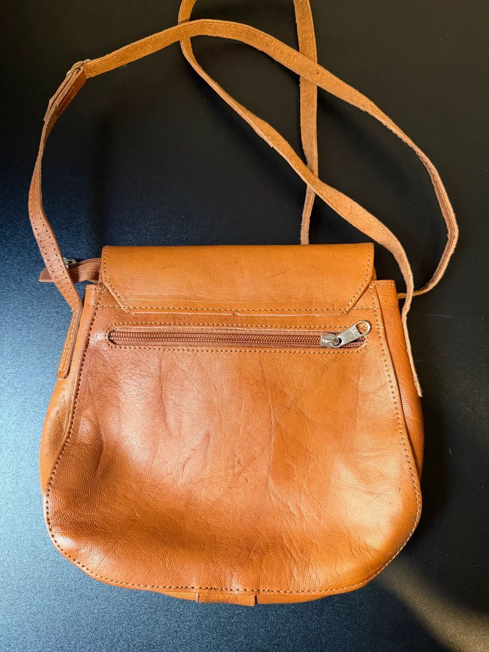 Bolsa em couro legítimo tradicional média  - Foto 2