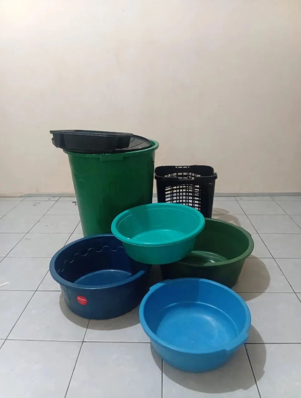 Kit com bacia e baudes 6intm 