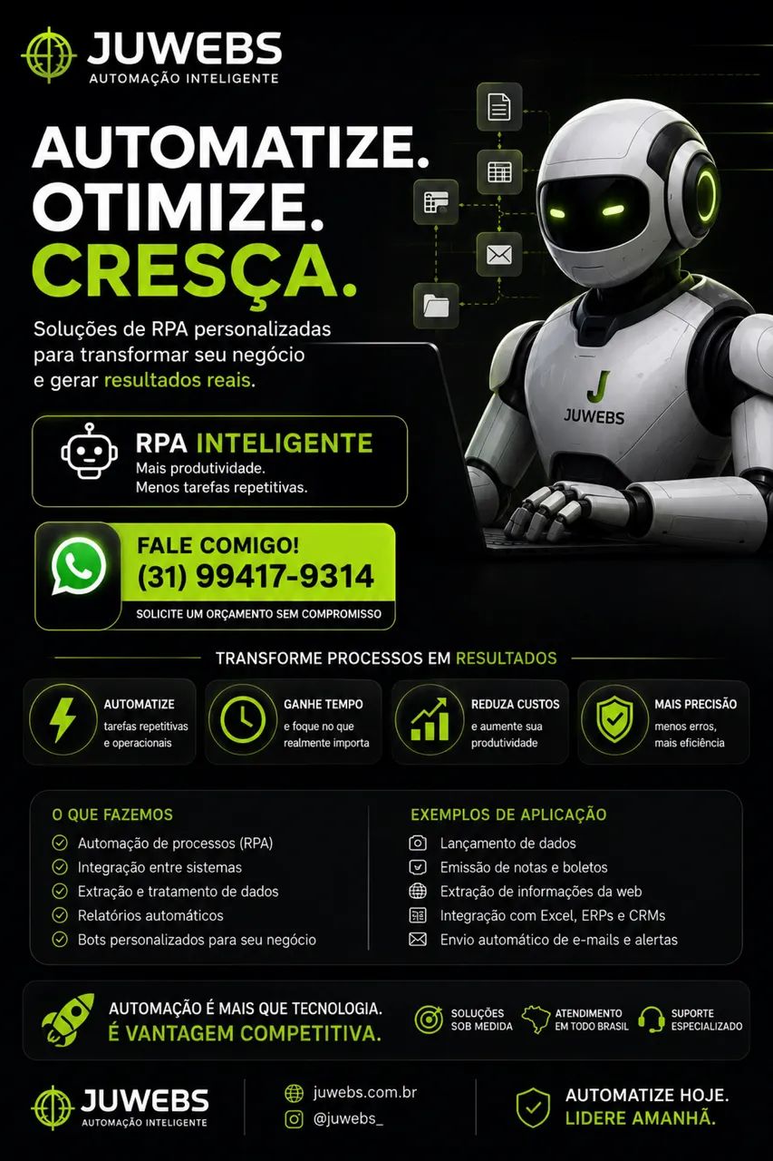 Programadora de Sistemas - Automação de Processos 