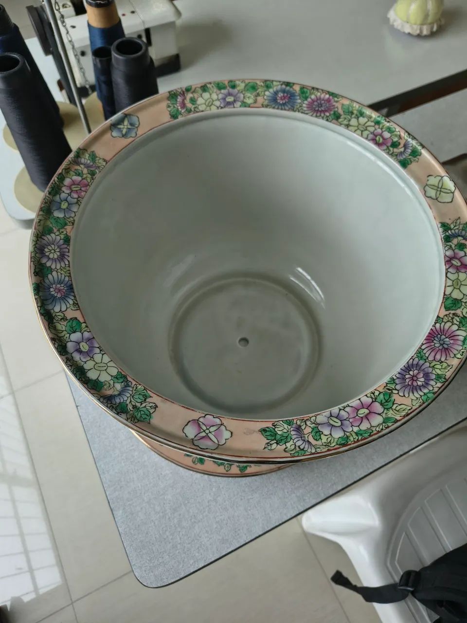 Vaso e prato de Porcelana Chinesa - Foto 4