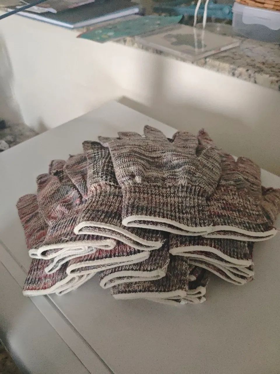 12 par de Luvas de pano - Foto 2