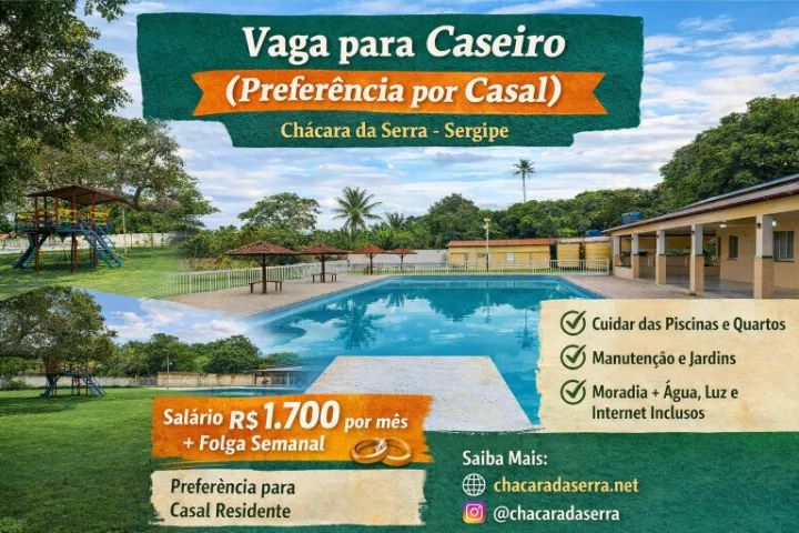 Caseiro para Chácara