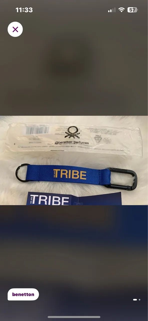 Chaveiro tribe benetton 
