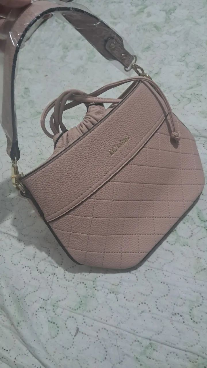 Bolsa Rosa Média Clássica - Foto 3