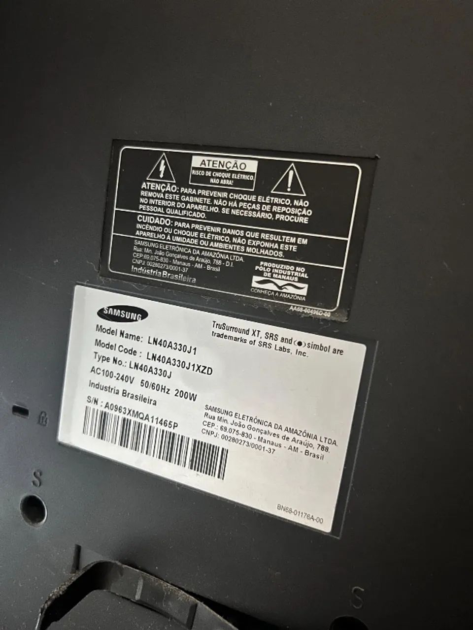 TV Samsung 39? com controle remote e pés de apoio. N?O É SMART. - Foto 4