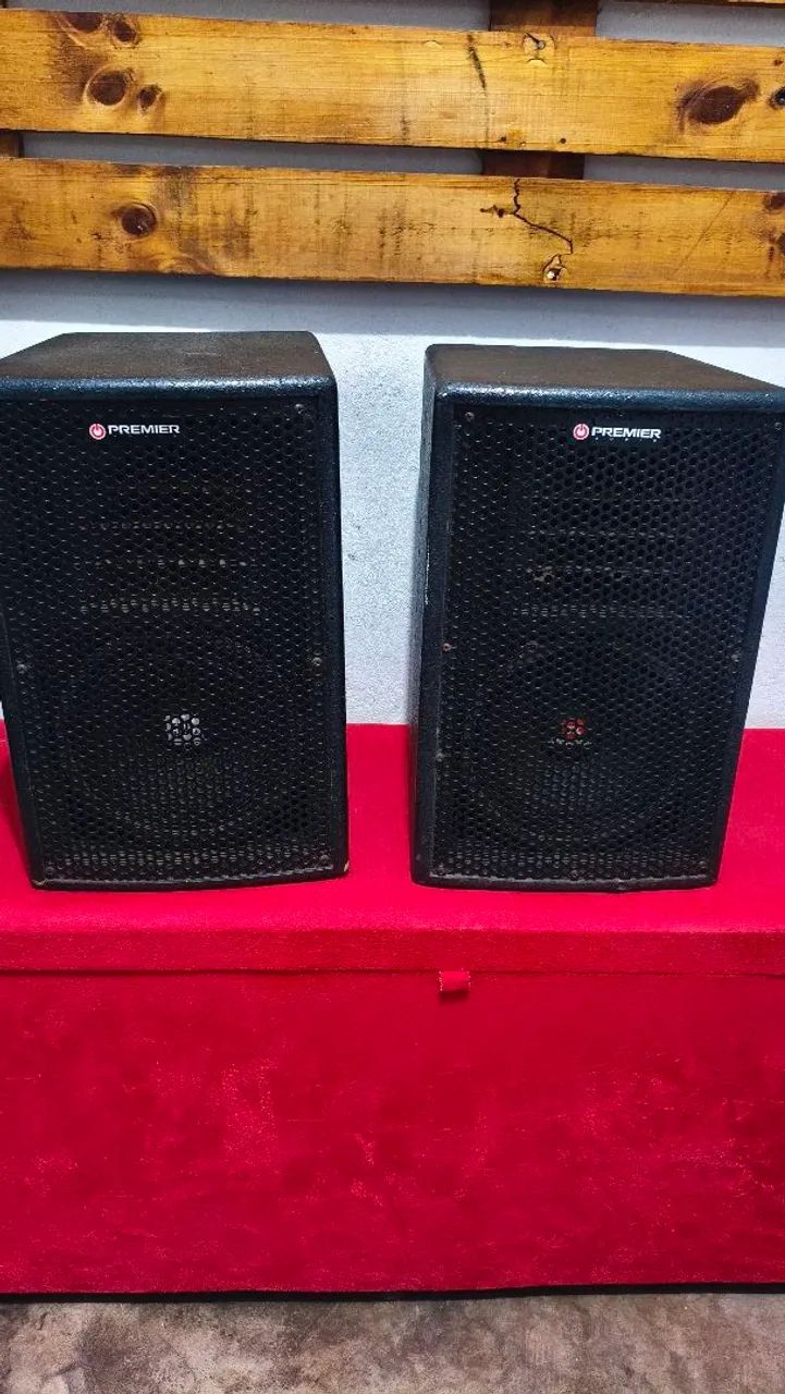 Caixa ativa + passiva 8 polegadas 700w RMS 