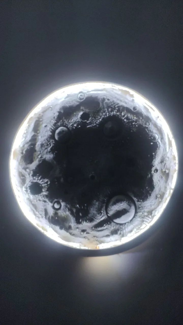 Luminária efeito 3D imagem da lua - Foto 3
