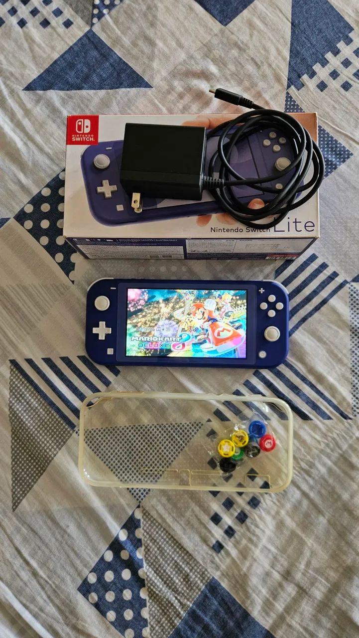Nintendo Switch Lite Desbloqueado | Cor Azul Marinho - Jogos de