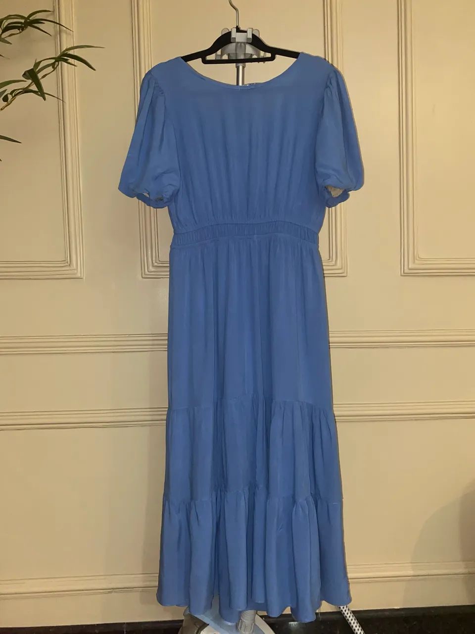 vestido lounge longo azul P - Foto 3