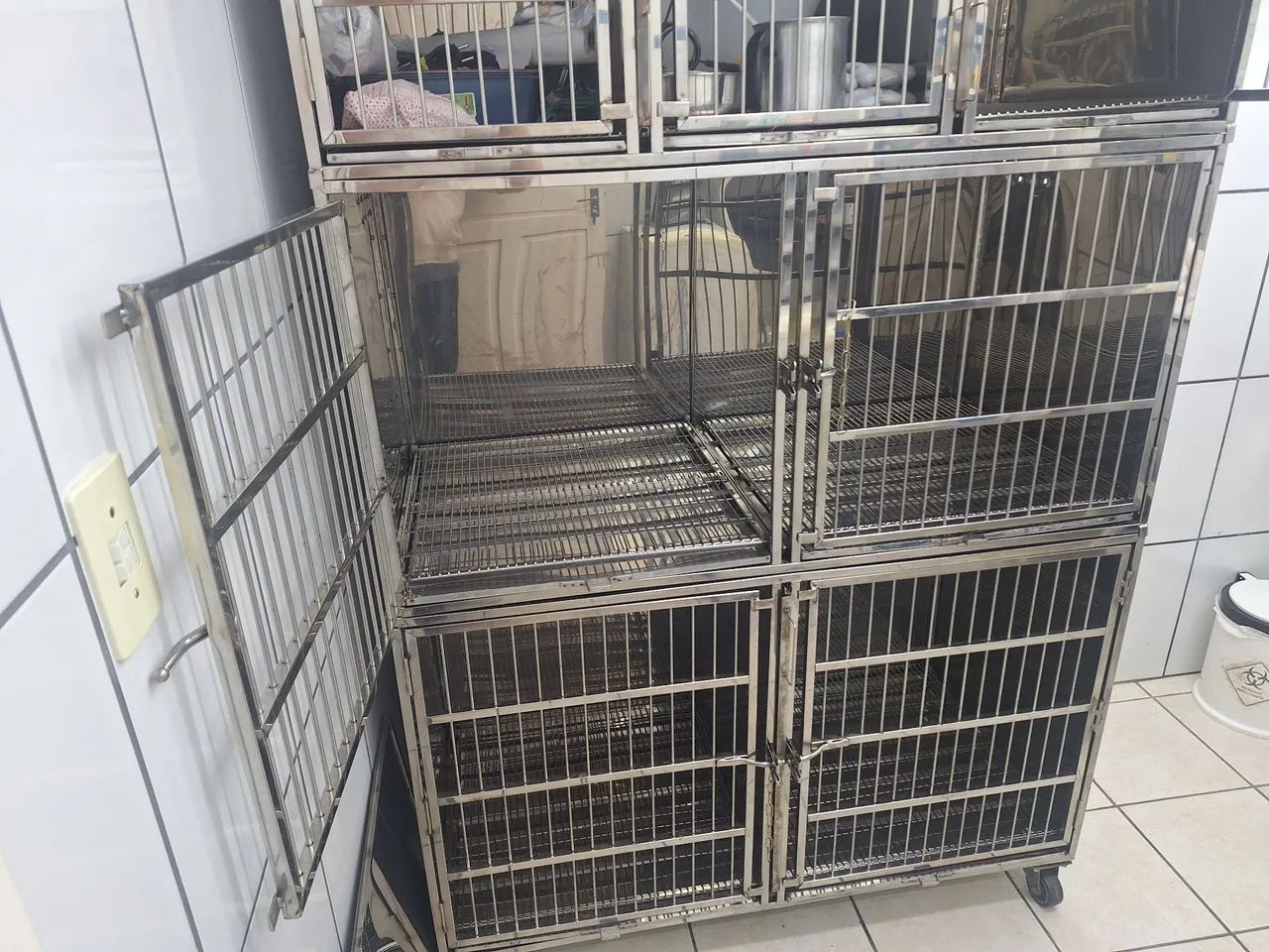 Canil aço inox para 7 animais - Foto 4