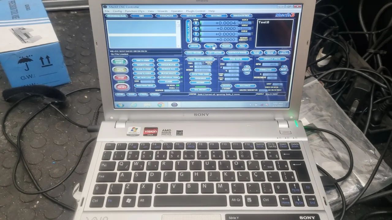 Cnc Router 3cv Completa 1000x1000 220v (Usado) - Foto 4