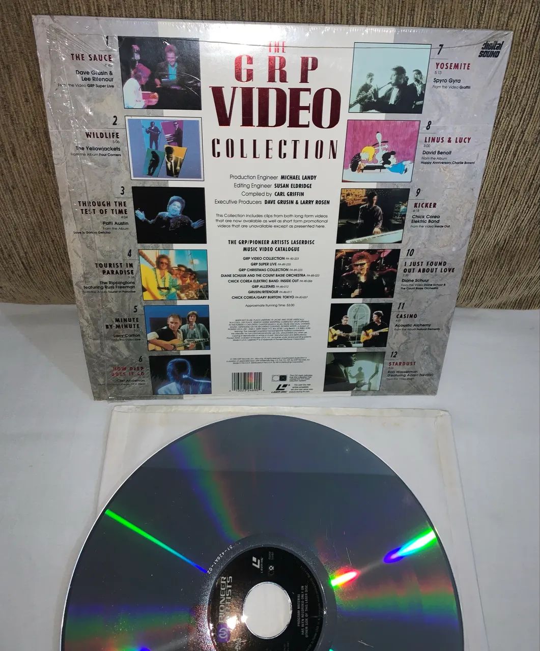 Laserdisc grp vídeo pionner artists impecável ótimo estado  - Foto 2