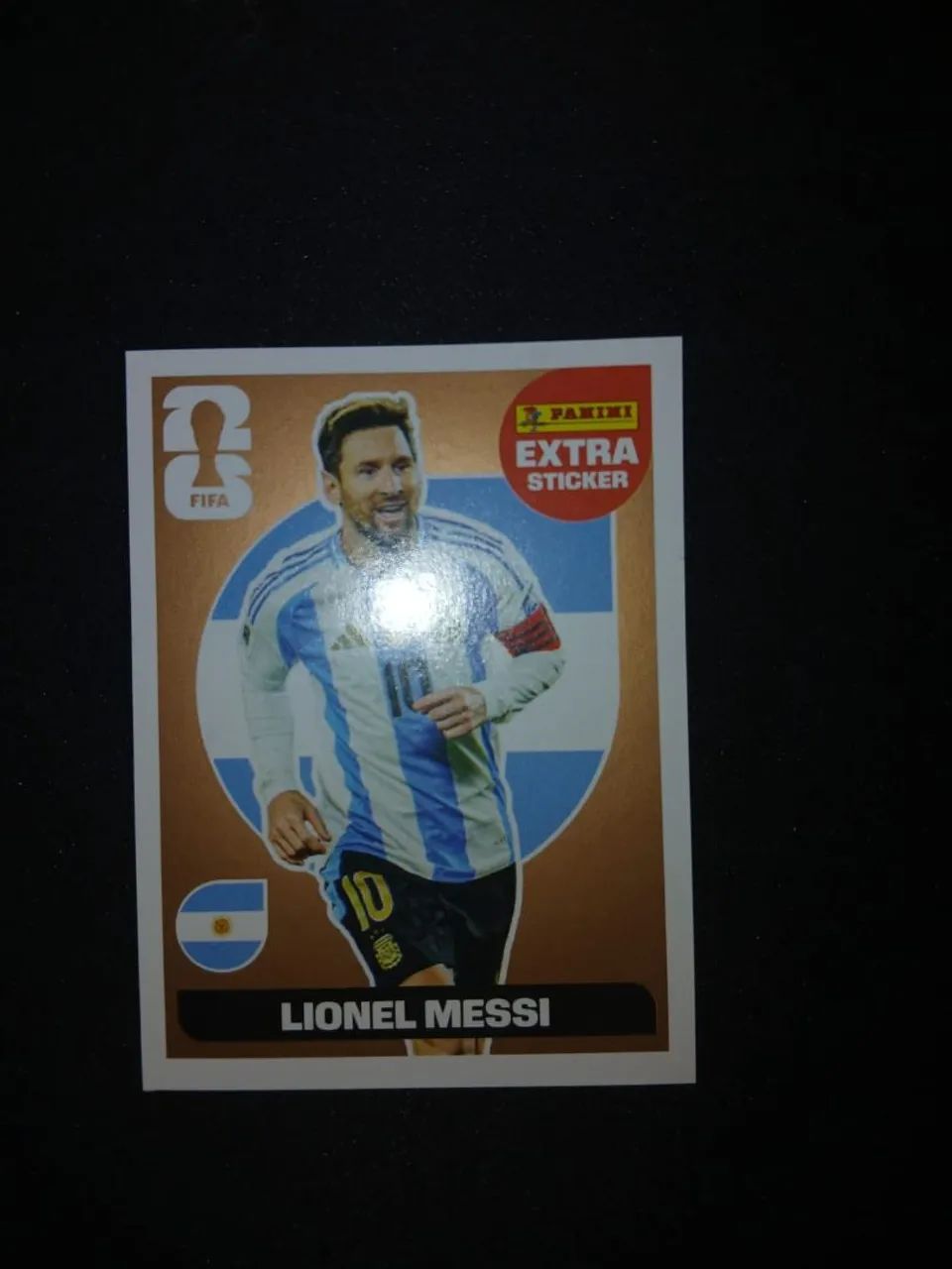 Figurinha bronze do Messi Copa 2026
