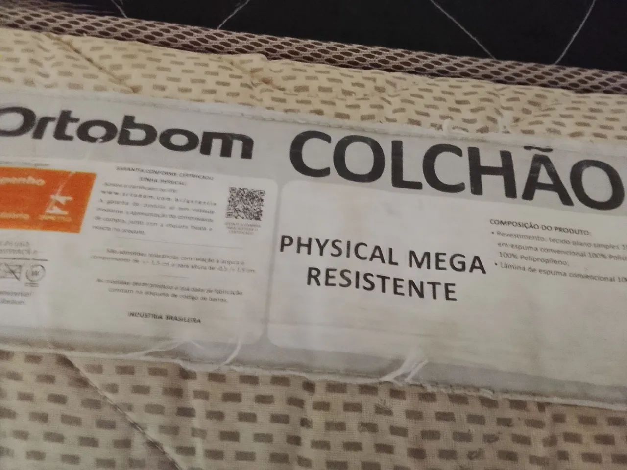 Base de cama box casal e colchão casal ortobom