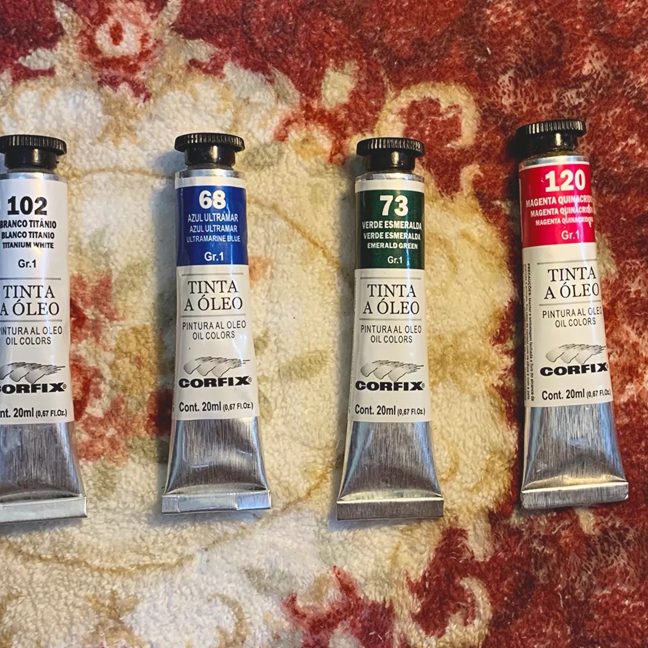 kit tinta a óleo corfix 20ml (novo) - Foto 2