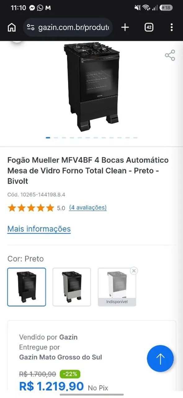 Fogão Mueller  - Foto 3