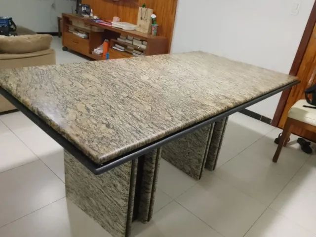 Double bed frame, Granite table, Three-seater sofa65704323623169121