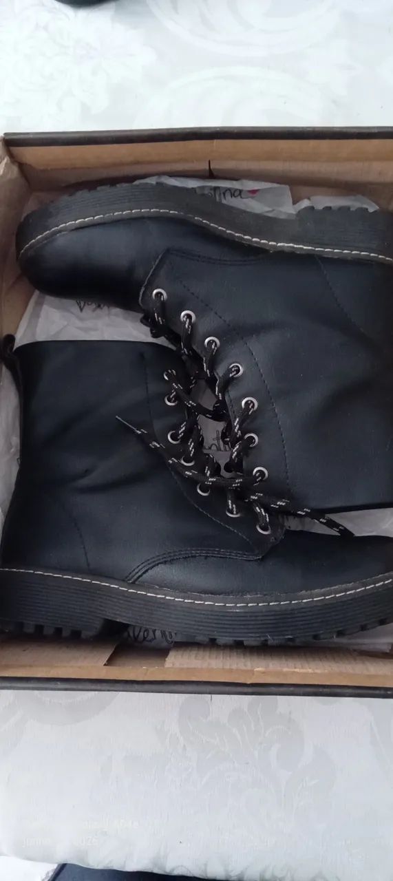 Bota feminina cano médio.  - Foto 4