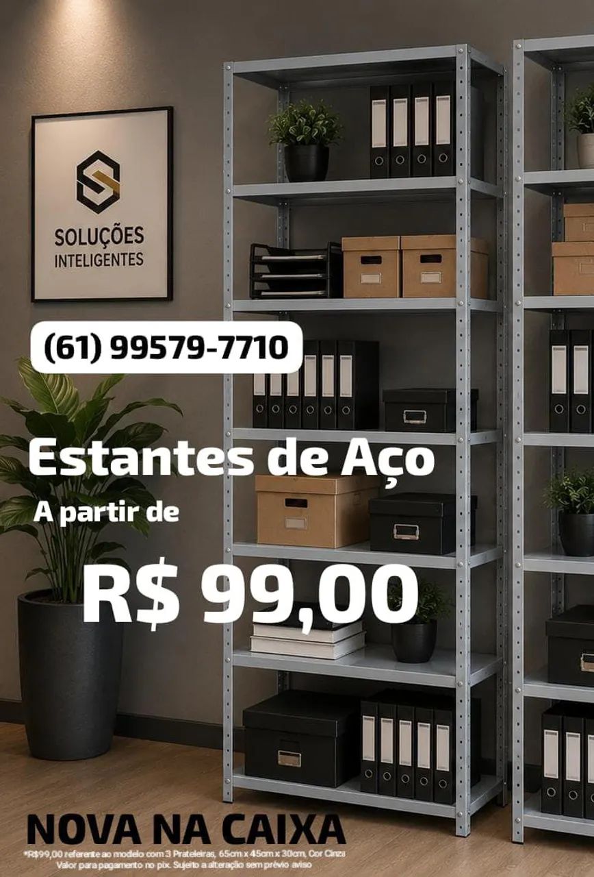 Estantes para escritório e outros
