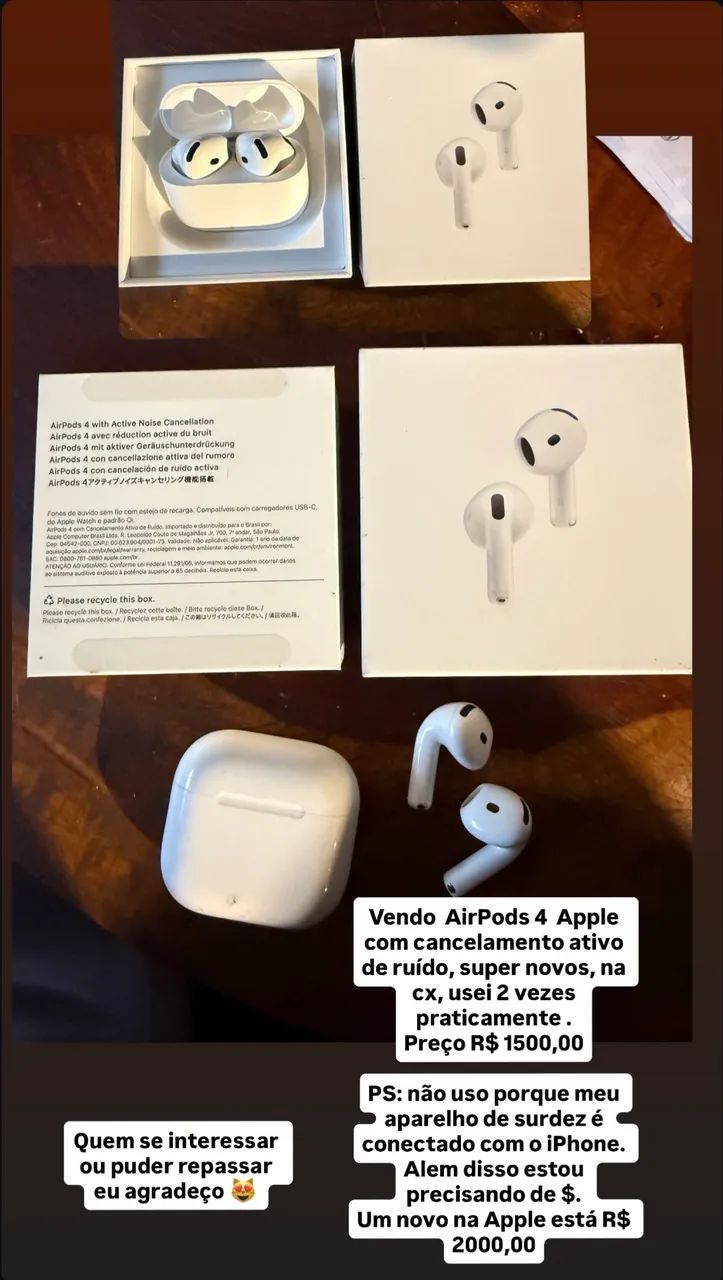 Vendo AirPods 4 Apple  - Foto 3