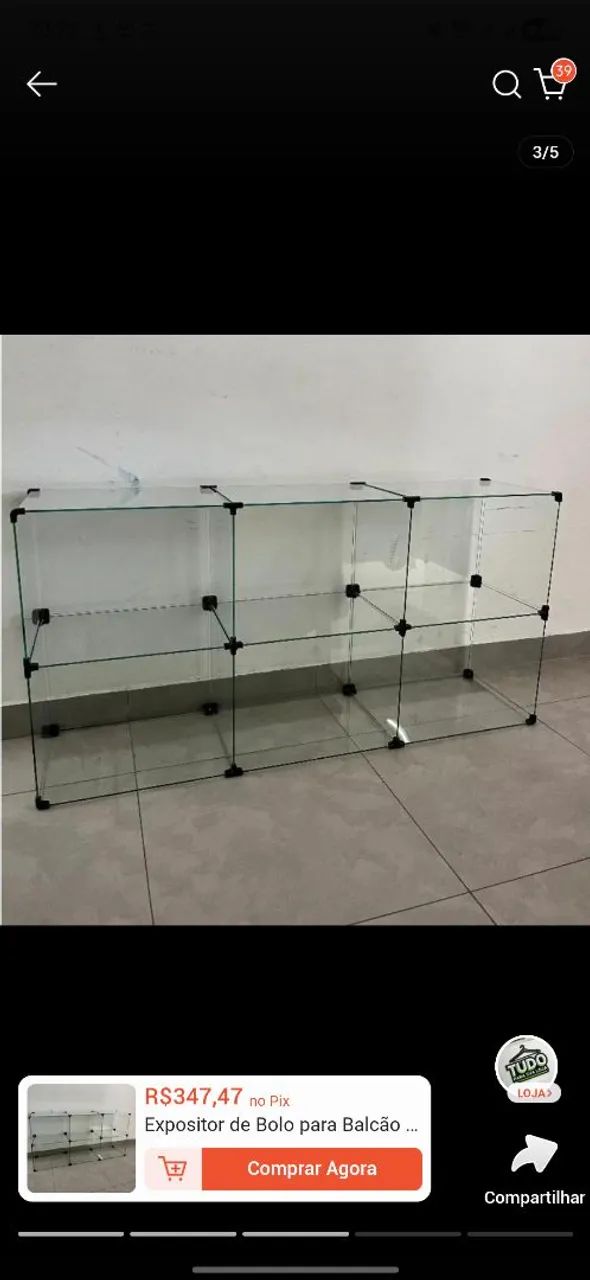 Expositora de bolo