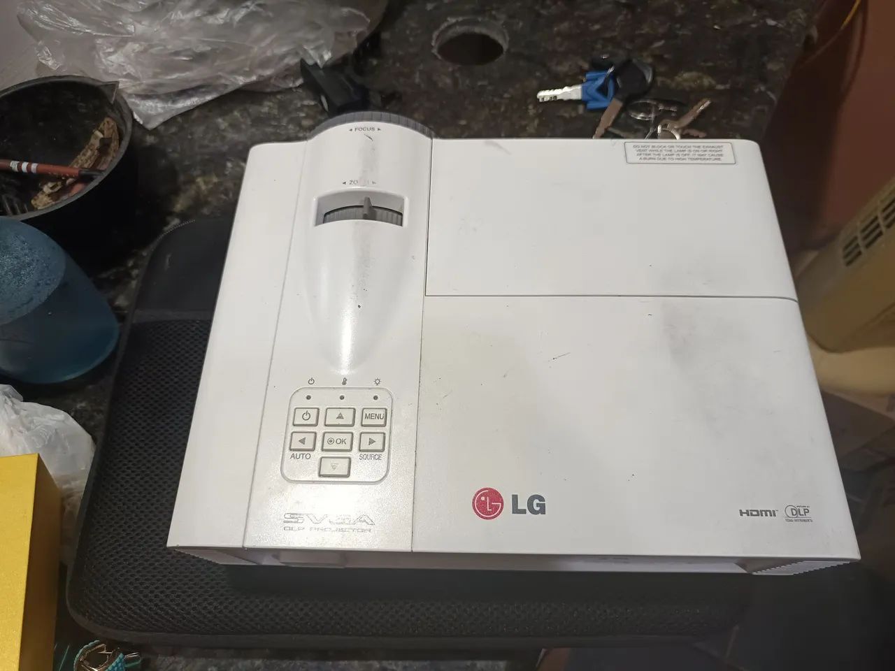 notebook + projetor LG
