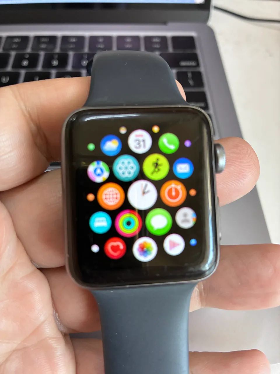 apple watch series 3 nike (gps) com caixa de alumínio de 42mm