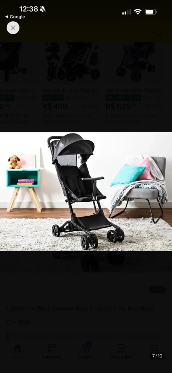 Carrinho de bebê Novo